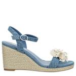 MICHAEL BY MICHAEL SHANNON WOMENS VERONICA WEDGE SANDAL - DENIM