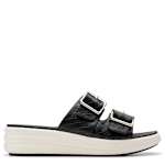 WOMENS DRIFT BUCKLE SANDAL - BLACK