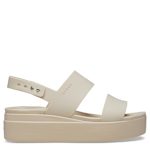 WOMENS BROOKLYN LOW WEDGE SANDAL - SAND