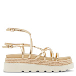 MADDEN GIRL WOMENS MAY SANDAL - GOLD