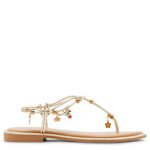 WOMENS SHOOLERY THONG SANDAL - GOLD