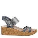 WOMENS SLIP-INS BEVERLEE LUX WEDGE SANDAL - NAVY