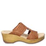 WOMENS RIN SLIDE SANDAL - TAN