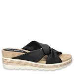WOMENS JA WEDGE SANDAL - BLACK