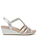 WOMENS MIAMI WEDGE SANDAL - SILVER