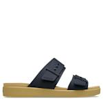 CROCS WOMENS BROOKLYN BUCKLE LOW LOW SANDAL - OFF WHITE