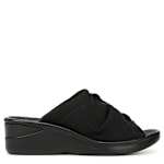 WOMENS SMILE 3 WEDGE SANDAL - BLACK
