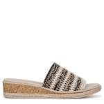 WOMENS BREEZY WEDGE SANDAL - BLACK