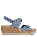 WOMENS RILEY WEDGE SANDAL - BLUE