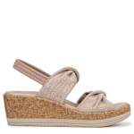 WOMENS RILEY WEDGE SANDAL - WHEAT