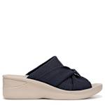 WOMENS SERENADE WEDGE SANDAL - NAVY