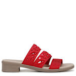 WOMENS POPPY SLIDE SANDAL - RED