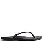 WOMENS CUSHION SLIM FLIP FLOP SANDAL - BLACK