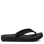 WOMENS CUSHION BREEZE FLIP FLOP - BLACK