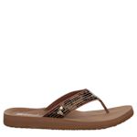 WOMENS SAMANTHA FLIP FLOP SANDAL - BROWN