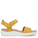 WOMENS TIME OFF SKY WEDGE SANDAL - MUSTARD