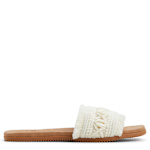 WOMENS POSITANO FLAT SANDAL - LATTE