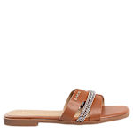 WOMENS VENUS SLIDE SANDAL - COGNAC