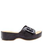 WOMENS BERTHA SLIDE SANDAL - BLACK