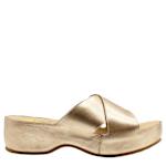 WOMENS EDITH SLIDE SANDAL - GOLD