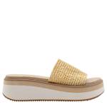 WOMENS PORTOBELLO WEDGE SANDAL - NATURAL