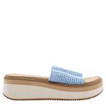 WOMENS PORTOBELLO WEDGE SANDAL - BLUE