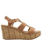 WOMENS CRIMINI PLATFORM SANDAL - NATURAL