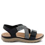 WOMENS CROSSBEAM SANDAL - BLACK