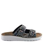 WOMENS CYTHERIA SLIDE SANDAL - BLACK