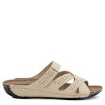 WOMENS KARL SLIDE SANDAL - BEIGE
