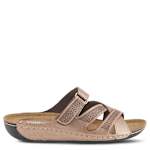 WOMENS KARL SLIDE SANDAL - BRONZE