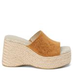 WOMENS SORRENTO WEDGE SANDAL - COGNAC
