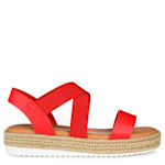 WOMENS CAROLINE SANDAL - RED