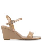 WOMENS CLAYR WEDGE SANDAL - NUDE