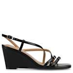 WOMENS CLINNNE WEDGE SANDAL - BLACK