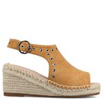 WOMENS CRISIE WEDGE SANDAL - COGNAC