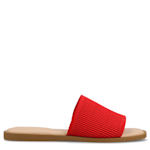 WOMENS PRISILLA SLIDE SANDAL - RED