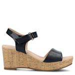 WOMENS RANAE WEDGE SANDAL - NAVY