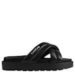 WOMENS ANGELINA PLATFORM SLIDE SANDAL - BLACK
