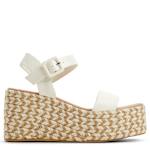 WOMENS MEMPHIS WEDGE SANDAL - OFF WHITE