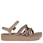 WOMENS MIDFORM KENA SLIM PLATFORM OUTDOOR SANDAL - TAUPE