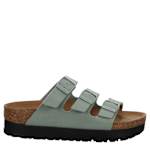 WOMENS FLORIDA FLEX VEGAN PLATFORM SANDAL - PALE GREEN