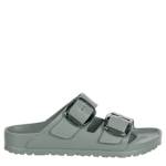 WOMENS ARIZONA ESSENTIALS BIG BUCKLE SLIDE SANDAL - PALE GREEN
