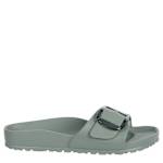 WOMENS MADRID ESSENTIALS BIG BUCKLE SLIDE SANDAL - PALE GREEN