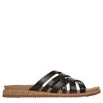 WOMENS DESERT KISS LOW - SUNNY STROLLS WEDGE SANDAL - BLACK