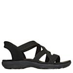 WOMENS SLIP-INS REGGAE SLIM STRETCH FLEX SANDAL - BLACK