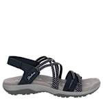 WOMENS REGGAE SLIM SANDAL - BLACK