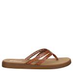 WOMENS WYLIE FLIP FLOP SANDAL - COGNAC