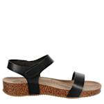 WOMENS BRANDI FOOTBED SANDAL - BLACK