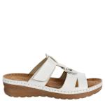 WOMENS SIENA FLAT SANDAL - WHITE